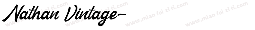 Nathan Vintage字体转换